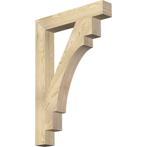 Ekena Millwork Merced Block Rough Sawn Bracket, Douglas Fir, 4"W x 26"D x 38"H BKT04X26X38MRC05RDF - main